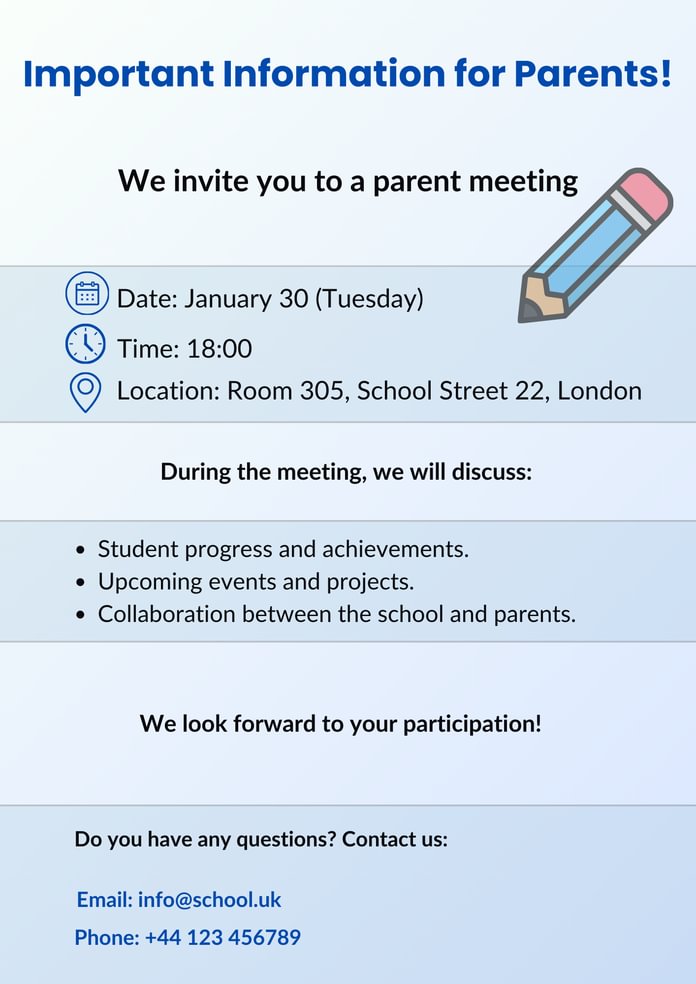 Information sheet