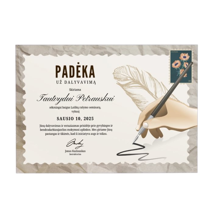 Certificate of Appreciation