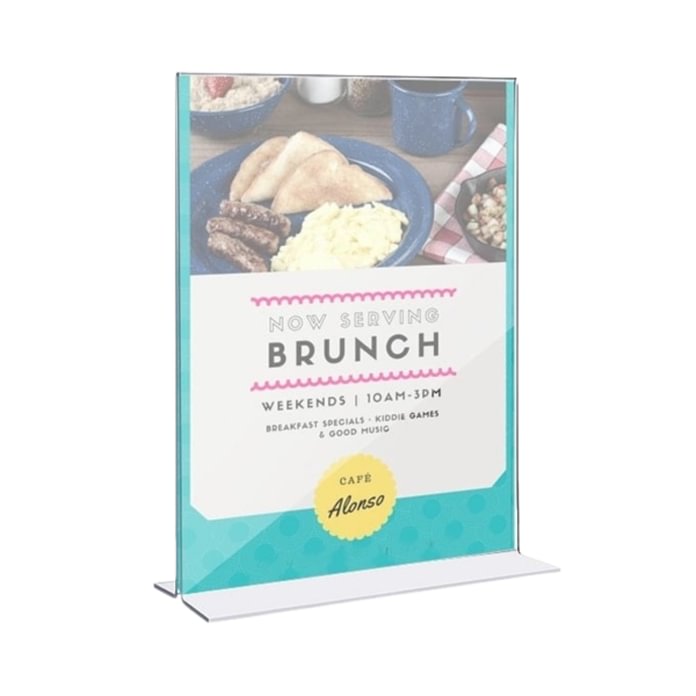 T formos informacinis stovelis, A4 formatas