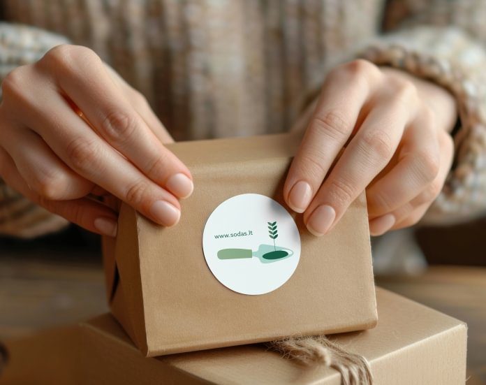 Mažo formato apvalūs PVC lipdukai