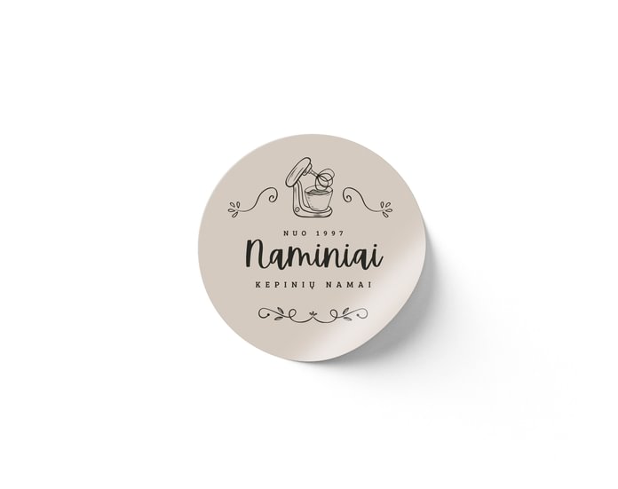 Mažo formato apvalūs PVC lipdukai