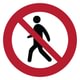 Ženklas „Pėstiesiems eiti draudžiama“