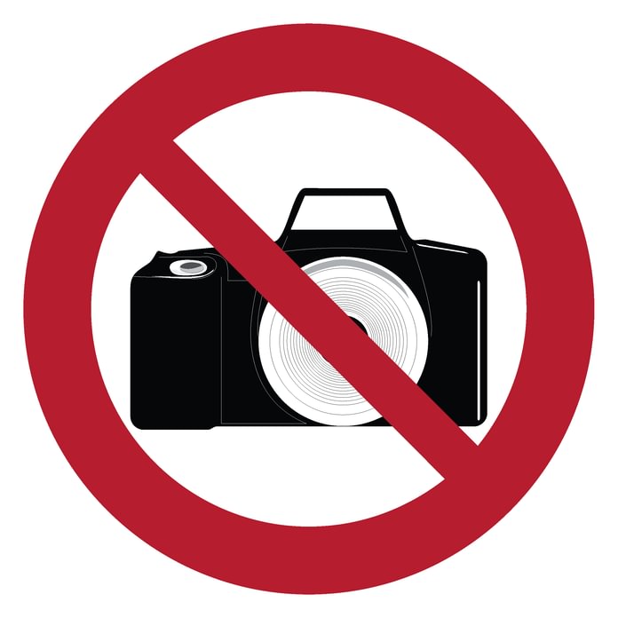 Ženklas „Draudžiama fotografuoti“