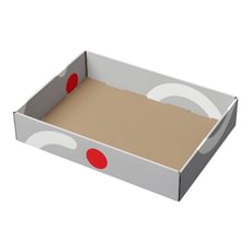 Gofruoto kartono perdengimas paletėms