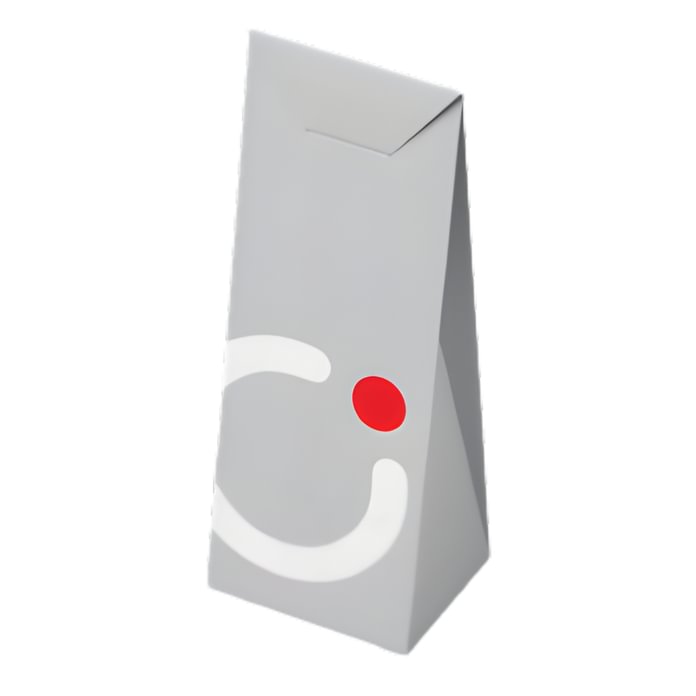 Piramidės formos kartoninė dėžutė