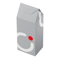 Trikampio uždarymo kartoninė dėžutė