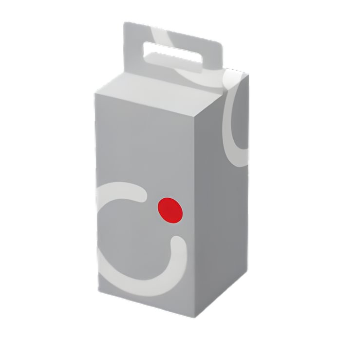 Grafinio kartono dėžutė su rankenėle