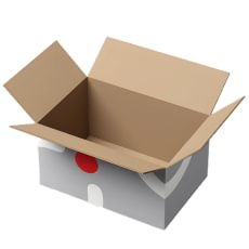 Greitai surenkama gofruoto kartono dėžė