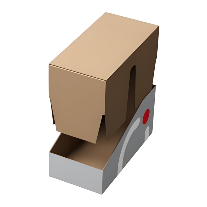 Prekybinė dėžė su nuimamu dangteliu