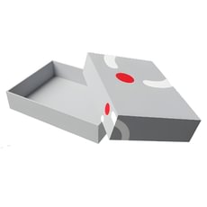 Dugnelis dangtelis tipo knyginio kartono pakuotė