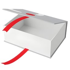 Knygutės tipo dėžutė su raišteliais