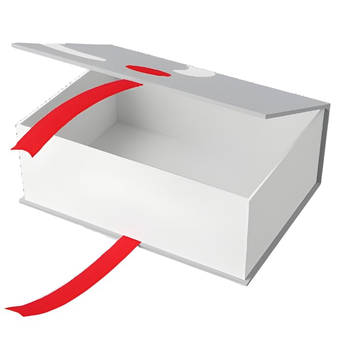 Knygutės tipo dėžutė su raišteliais