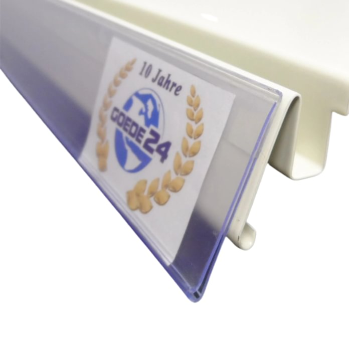 Klijuojama skaidri kainų juosta