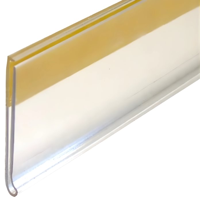 Klijuojama skaidri kainų juosta