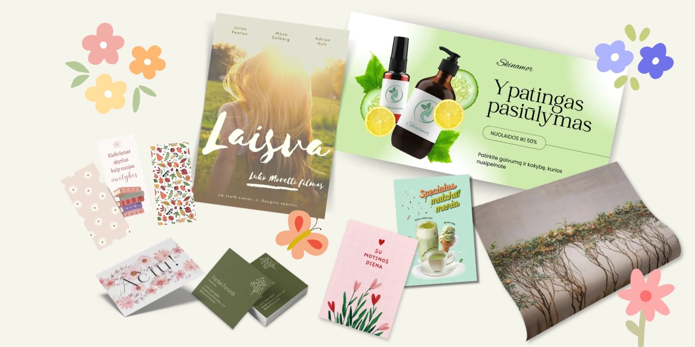 25% nuolaida spaudos produktams pavasario proga!