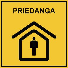 Ženklas „Priedanga – kolektyvinės apsaugos patalpa“