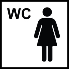 Ženklas „Moterų WC“