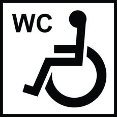 Ženklas „Neįgaliųjų WC“