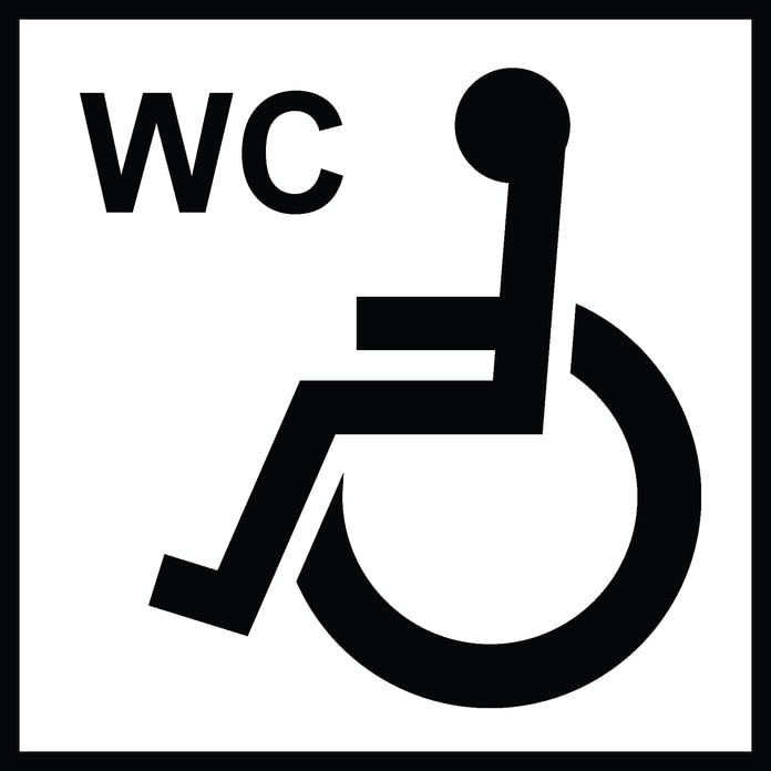 Ženklas „Neįgaliųjų WC“
