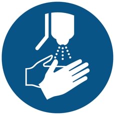 Ženklas „Dezinfekuoti rankas“