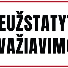 Ženklas „Neužstatyti įvažiavimo“