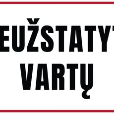 Ženklas „Neužstatyti vartų“