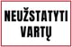 Ženklas „Neužstatyti vartų“