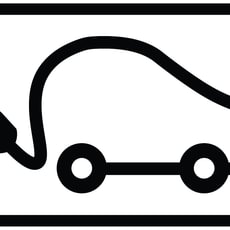 Ženklas „Elektromobilių įkrovimo vieta“