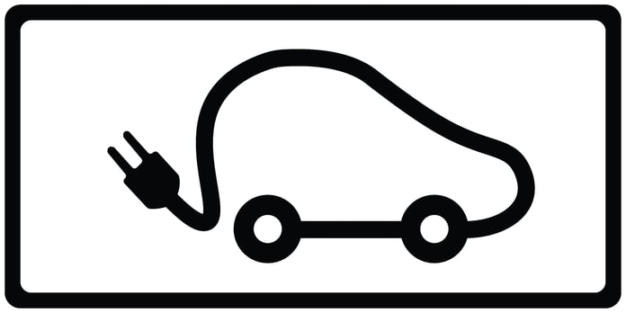 Ženklas „Elektromobilių įkrovimo vieta“