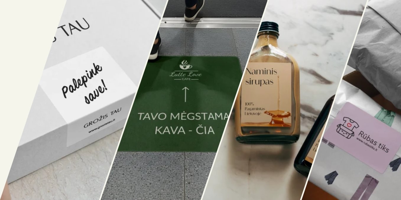 40% nuolaida lipdukams ir etiketėms