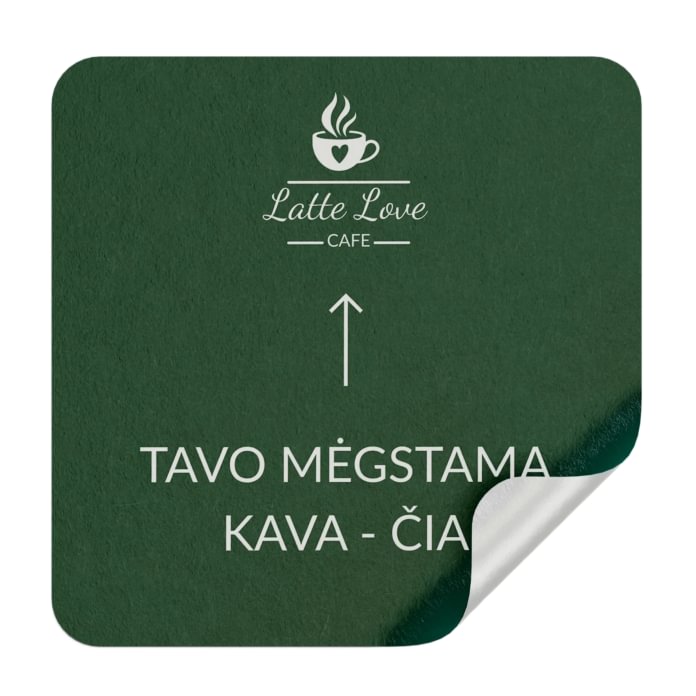Kvadratinės lipnios etiketės