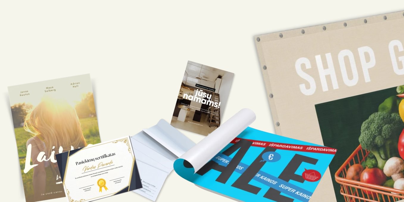 -30% nuolaida atrinktiems spaudos produktams