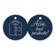 Apvalios nelipnios popierinės etiketės