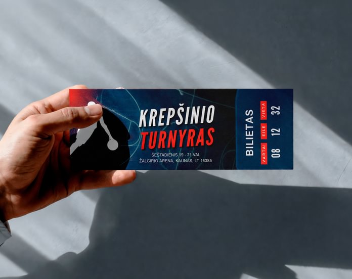 Bilietai (be perforacijos ir QR kodo)