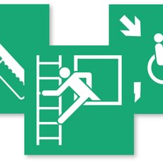 Individualus evakuacijos ženklas