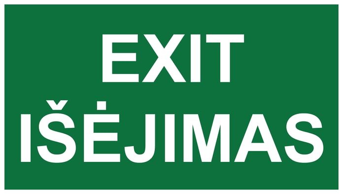 Ženklas „Išėjimas“