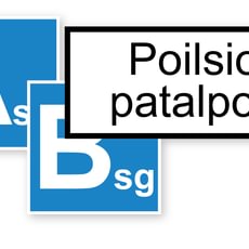 Individualus patalpų kategorijos ženklas