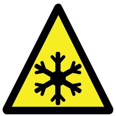 Ženklas „Žema temperatūra. Apledėjimo sąlygos“