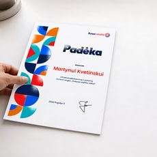 Padėkos su UV laku