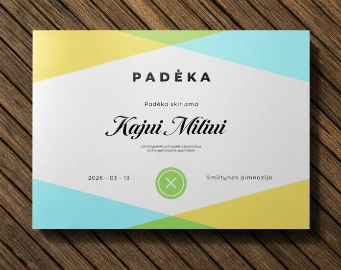 Padėkos su UV laku