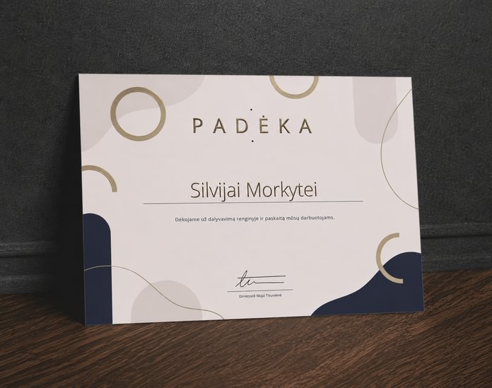 Padėkos su UV laku