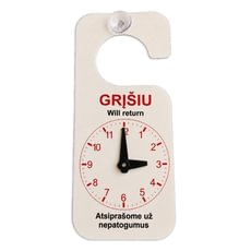 Pakabinamas laikrodis „Grįšiu“