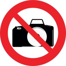 Ženklas „Draudžiama fotografuoti“