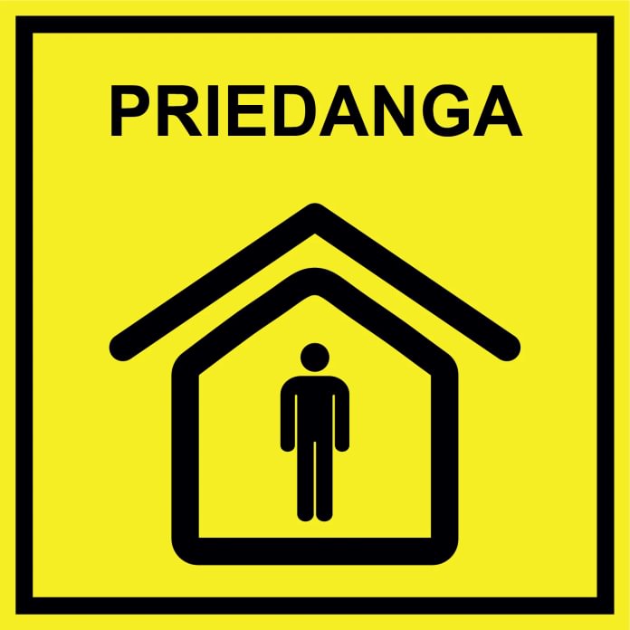 Ženklas „Priedanga – kolektyvinės apsaugos patalpa“