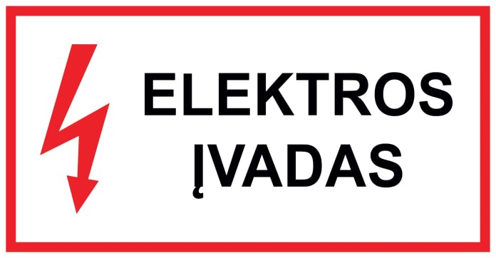Ženklas „Elektros įvadas“