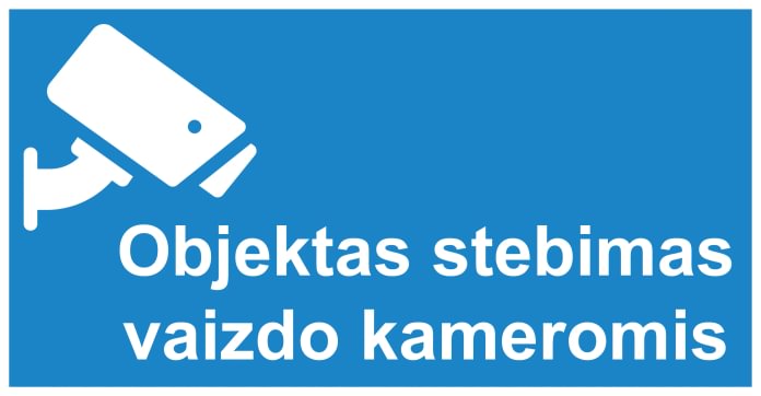 Ženklas „Objektas stebimas vaizdo kameromis“