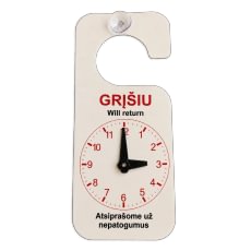 Pakabinamas laikrodis „Grįšiu“