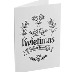 Vestuviu kvietimai su UV laku