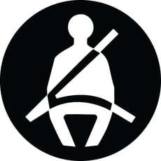 Lipdukas „Užsisegti saugos diržą“