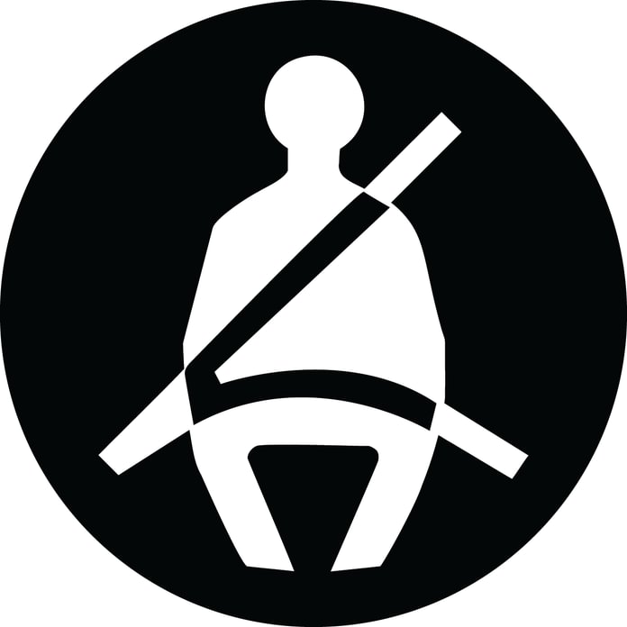 Lipdukas „Užsisegti saugos diržą“